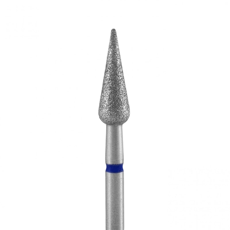 Punta diamantata Staleks - Pera Appuntita blu 4 mm