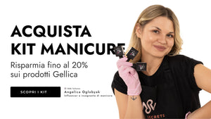 Acquista kit manicure Gellica e risparmia fino al 20% sui prodotti per la ricostruzione unghie