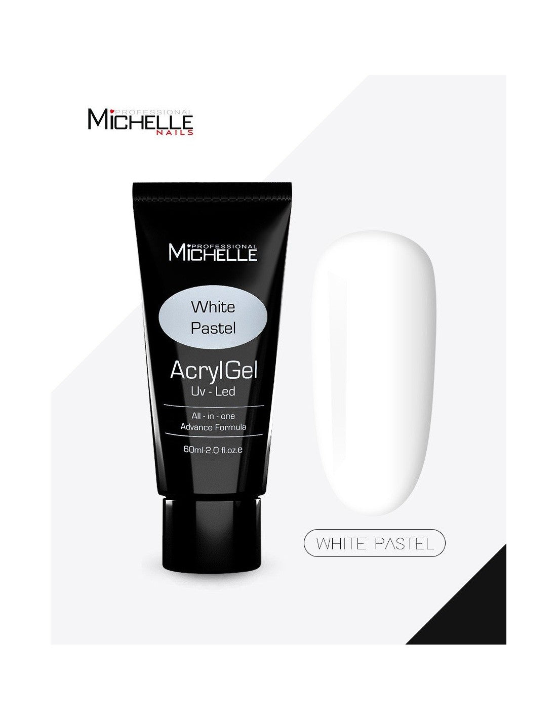 Acrylgel - French white pastel 60 ml