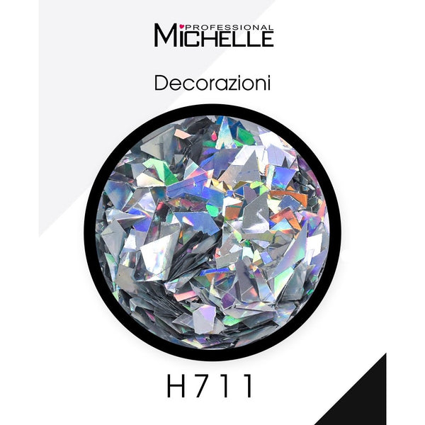 Paillettes decorazioni - Rainbow silver H711