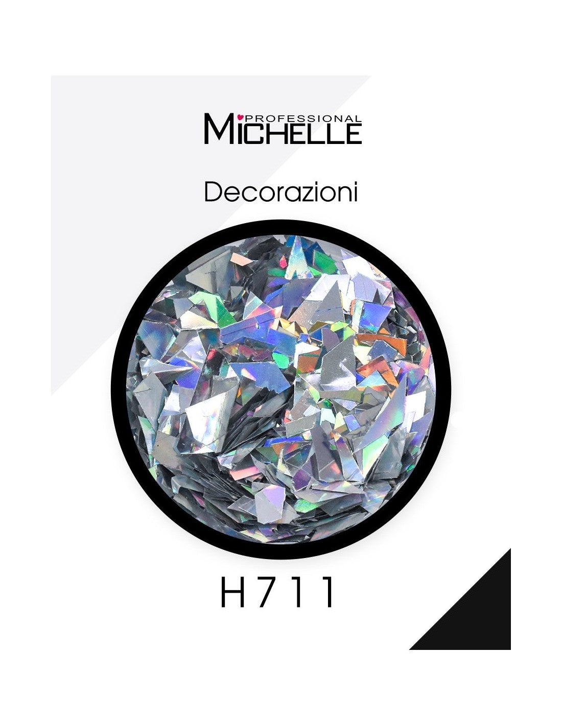 Paillettes decorazioni - Rainbow silver H711
