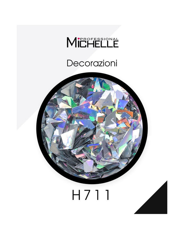 Paillettes decorazioni - Rainbow silver H711